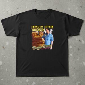 Lana Del Rey Waffle House Graphic T-Shirt – Vintage Aesthetic Pop Culture Tee